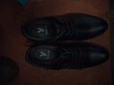 YRC意爾康男鞋正裝商務(wù)皮鞋低幫系帶皮鞋男英倫潮流男鞋真皮男鞋 黑色內增高款 單層 11030 40 曬單實(shí)拍圖