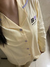 有棵樹(shù)睡衣女士秋季100%純棉簡(jiǎn)約翻領(lǐng)長(cháng)袖開(kāi)衫可外穿家居服女睡衣2025 曬單實(shí)拍圖