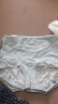 貓人【10A抑菌】女士?jì)妊澟兠?00%棉底襠甜美印花透氣平角褲女 曬單實(shí)拍圖