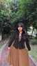 MsShe【可拆絲巾翻領(lǐng)針織小衫】大碼女裝2025秋胖mm短款長(zhǎng)袖上衣 小衫-黑色25年10月10日到貨 2XL 曬單實(shí)拍圖