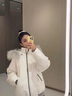 鹿王戀雪韓系大毛領(lǐng)羽絨棉服女2025年冬季新款派克服百搭棉襖加厚保暖外套 南極白 S 80-100斤 曬單實(shí)拍圖