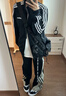adidas休閑舒適三條紋立領(lǐng)夾克外套男裝秋季阿迪達斯官方輕運動(dòng) 黑色/白(推薦選大一碼) M 曬單實(shí)拍圖