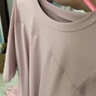 雪茜曼瑜伽服女寬松速干短袖運動(dòng)上衣透氣健身服罩衫夏季鍛煉運動(dòng)T恤 曬單實(shí)拍圖