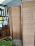 歐美人屏風(fēng)實(shí)木竹簾隔斷移動(dòng)玄關(guān)折屏客廳臥室辦公室酒店隔斷 4扇起拍 咖色邊框 1.8米高*0.5米寬 一扇價(jià)格 曬單實(shí)拍圖