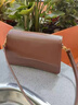 ANYSMIC奢侈高檔品牌斜挎包女新款百搭單肩包包牛皮高級感法棍包腋下包包 咖啡色 曬單實(shí)拍圖
