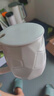 幾物森林 陶瓷馬克杯帶蓋大容量咖啡杯情侶杯牛奶杯早餐水杯男女茶杯白色 曬單實(shí)拍圖