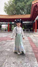 G.DUCKKIDS童裝漢服女童春秋季新款中國風(fēng)唐裝古風(fēng)兒童旗袍女孩古裝春秋裙子 粉色長(cháng)袖春秋 130 （建議身高120cm 8-9歲）cm 曬單實(shí)拍圖