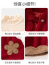 班喜迪女童秋冬套裝2025新款兒童新年衣服過(guò)年服拜年服冬季寶寶周歲禮服 紅色 90 曬單實(shí)拍圖