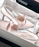 CHARLES&KEITH緞面蝴蝶結(jié)尖頭高跟涼鞋女生日禮物CK1-60361556 Light Pink淺粉色 36 曬單實(shí)拍圖