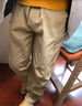 左西男童工裝褲兒童褲子春秋款2025新款日系戶(hù)外運動(dòng)束腳褲 綠色 120 曬單實(shí)拍圖