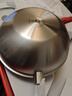 雙立人（ZWILLING）不銹鋼純鈦炒鍋家用不粘鍋炒菜鍋燃氣電磁爐通用SILVER鍋具32cm 曬單實(shí)拍圖
