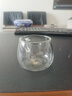 茶皇子茶杯玻璃品茗杯高硼硅耐熱純手工制作透明小水杯帶把手喝茶品杯 2個(gè)裝（透明） 曬單實(shí)拍圖