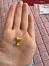 周大生黃金項鏈足金招財納福葫蘆項鏈送女友媽媽紀念日生日禮物 約6.7g 曬單實(shí)拍圖