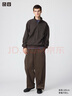 優(yōu)衣庫合作款/男裝女裝燈芯絨工裝褲/休閑褲褲子25秋冬新款479822 36 褐色 L /175/88A 曬單實(shí)拍圖