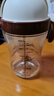 世喜兒童吸管杯奶瓶1-3歲大寶寶學(xué)飲水杯嬰兒PPSU牛奶杯外出重力球 曬單實(shí)拍圖