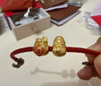 周生生黃金轉運珠 蛇年本命年生肖足金串珠 定價(jià)招福蛇95343C 曬單實(shí)拍圖