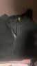 哈吉斯（HAZZYS）男裝 秋冬款立領(lǐng)針織開(kāi)衫戶(hù)外休閑羊毛外套男ABYZD0BCF01 深綠色DG XL （180/100A 50） 曬單實(shí)拍圖