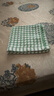 華紗100%純棉格子方巾廚房毛巾抹布茶巾去污洗碗布柔軟吸水不掉毛速干 31x31混色 4條 曬單實(shí)拍圖