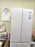 海爾（Haier）冰箱345升法式多門雙開門四門一級能效雙變頻風(fēng)冷無霜黑金抗菌三檔變溫超薄家用冰箱以舊換新統(tǒng)帥 345L冰雪白丨彩晶玻璃丨三檔變溫丨黑金凈化 曬單實(shí)拍圖