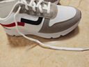 鴻星品牌斷碼清倉真皮運動(dòng)鞋女秋冬季2026新款透氣網(wǎng)面跑步鞋休閑老爹鞋 白黑8901（皮面款） 39 曬單實(shí)拍圖