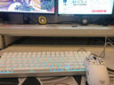 狼蛛（AULA）S100無(wú)線(xiàn)藍牙三模機械鍵盤(pán) 側刻鍵盤(pán) 99鍵熱插拔軸 電腦鍵盤(pán)鼠標套裝游戲 背光鍵盤(pán)筆記本電腦通用 純白側刻【鍵盤(pán)鼠標三件套裝】 茶軸【游戲玩家推薦】 曬單實(shí)拍圖