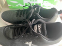 特步運動(dòng)鞋男鞋跑鞋冬季皮面防水輕便減震健身休閑慢跑步鞋子男黑色 曬單實(shí)拍圖
