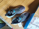 回力（Warrior）回力官方男鞋秋季皮面防水運動(dòng)鞋男輕便休閑跑步鞋子男 黑藍綠 42 曬單實(shí)拍圖