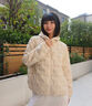 雪中飛羽絨服女短款2025冬季韓版修身百搭輕薄90絨連帽外套奶油淺米XL 曬單實(shí)拍圖