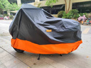 車(chē)麗友無(wú)極錢(qián)江春風(fēng)鈴木gsx豪爵電動(dòng)摩托車(chē)防雨罩全車(chē)衣罩防曬防雨大號 XL碼【適合車(chē)長(cháng)2.1m以?xún)取?車(chē)罩尺碼要加上尾箱的長(cháng)度 曬單實(shí)拍圖