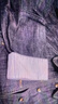 茵曼拼接條紋原色短牛仔外套2025秋女裝新款復古上衣 深藍色 L 曬單實(shí)拍圖