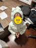 笛莎（DEESHA）童裝女童羽絨服2025秋冬新款兒童連帽保暖輕薄羽絨外套女寶寶小童 粉藍(lán)色 110 【充絨量：42.2g】 曬單實(shí)拍圖