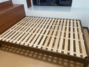 源氏木語(yǔ)實(shí)木床原木色床架小戶(hù)型家具臥室雙人床(胡桃色)單獨榻榻米H90B49 曬單實(shí)拍圖