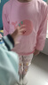 舒貝怡嬰兒衣服兒童內衣套裝純棉春秋睡衣寶寶秋衣秋褲分體家居服粉130 曬單實(shí)拍圖