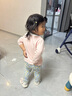 優(yōu)衣庫嬰幼兒寶寶緊身褲/印花打底褲褲子彈彈褲25秋冬新款478448 12 桃紅色 90 曬單實拍圖