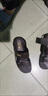 回力涼鞋男沙灘鞋防水滑耐磨踩屎感室內外兩穿涼拖鞋HL0511棕色45碼 曬單實(shí)拍圖