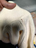 三彩2025冬季新款翻領(lǐng)針織衫長(cháng)袖單排扣上衣開(kāi)衫休閑簡(jiǎn)約M 米白色 L 165/88A 曬單實(shí)拍圖
