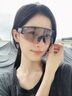 李寧（LI-NING）騎行眼鏡日夜兩用近視套鏡變色跑步馬拉松防風(fēng)眼鏡公路自行車(chē)男女 透黑色上半框-日夜兩用黑白變色 曬單實(shí)拍圖