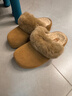 他她女鞋25冬勃肯鞋外穿厚底保暖包頭 棕黃（仿毛里） 35 曬單實(shí)拍圖