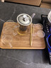 開(kāi)品 全自動(dòng)底部上水感應續水電熱水壺 家用辦公茶具套裝燒水消毒茶臺 可嵌入式玻璃燒水壺茶桌一體 1L 晶耀黑20X37CM 燒水煮杯 桶水款 曬單實(shí)拍圖