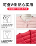 雅鹿輕薄內膽羽絨服女2025新款圓領(lǐng)短款修身內搭薄款羽絨服馬甲外套女 米色 M （建議90-100斤） 曬單實(shí)拍圖