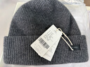 玖慕（JIUMU）純羊絨帽子男秋冬季保暖毛線(xiàn)帽男士冬帽針織帽冬天護耳防寒帽 曬單實(shí)拍圖