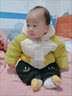 G.duck小黃鴨男童冬裝套裝2024新款兒童棉服冬季洋氣寶寶加絨加厚棉襖外 卡其色 笑臉帶帽棉衣 90cm 曬單實(shí)拍圖