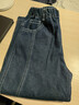 ASK JUNIOR兒童男童褲子秋季保暖錐形褲男大童運動(dòng)牛仔長(cháng)褲 牛仔藍 130  曬單實(shí)拍圖