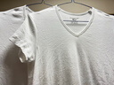 三槍?zhuān)═HREEGUN）T恤男士打底衫新疆純棉彈力輕薄V領(lǐng)內穿螺紋針織全棉男士短袖 【2件裝-純棉】白色+白色 L (170) 【推薦110-125斤】 曬單實(shí)拍圖