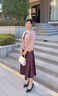 梵花秀（fanhuaxiu）媽媽裝秋套裝連衣裙喜婆婆婚宴裝2025新款中老年春秋外套兩件套女 紅色 喜婆婆套裝 2XL 建議穿116-128斤 曬單實(shí)拍圖