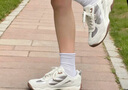 斐樂(lè )（FILA）女鞋德訓鞋2025秋季新款鞋子飛泉鞋薄底鞋運動(dòng)休閑鞋 椰漿白/淺金屬銀-CM 36 曬單實(shí)拍圖