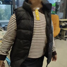 鴨鴨兒童羽絨背心馬甲新短款輕薄上衣男女童秋冬季校服神奇馬夾GM 曬單實(shí)拍圖