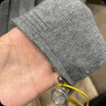 伊芙麗（eifini）蔣欣代言無縫成型氣質(zhì)連帽拉鏈通勤羊毛針織開衫女秋冬新款上衣 灰色 M 110-128斤 曬單實(shí)拍圖