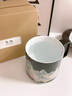 叁旬千里江山溫感變色水杯高檔陶瓷茶杯馬克杯家用中式辦公室咖啡杯子 千里江山_溫感水杯【雅黑】 曬單實(shí)拍圖