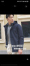 雅戈爾（YOUNGOR）羽絨服男連帽羽絨服聚酯纖維面料鵝絨填充保暖舒適 藏青VLYD419889FTA L 175/96A 曬單實(shí)拍圖